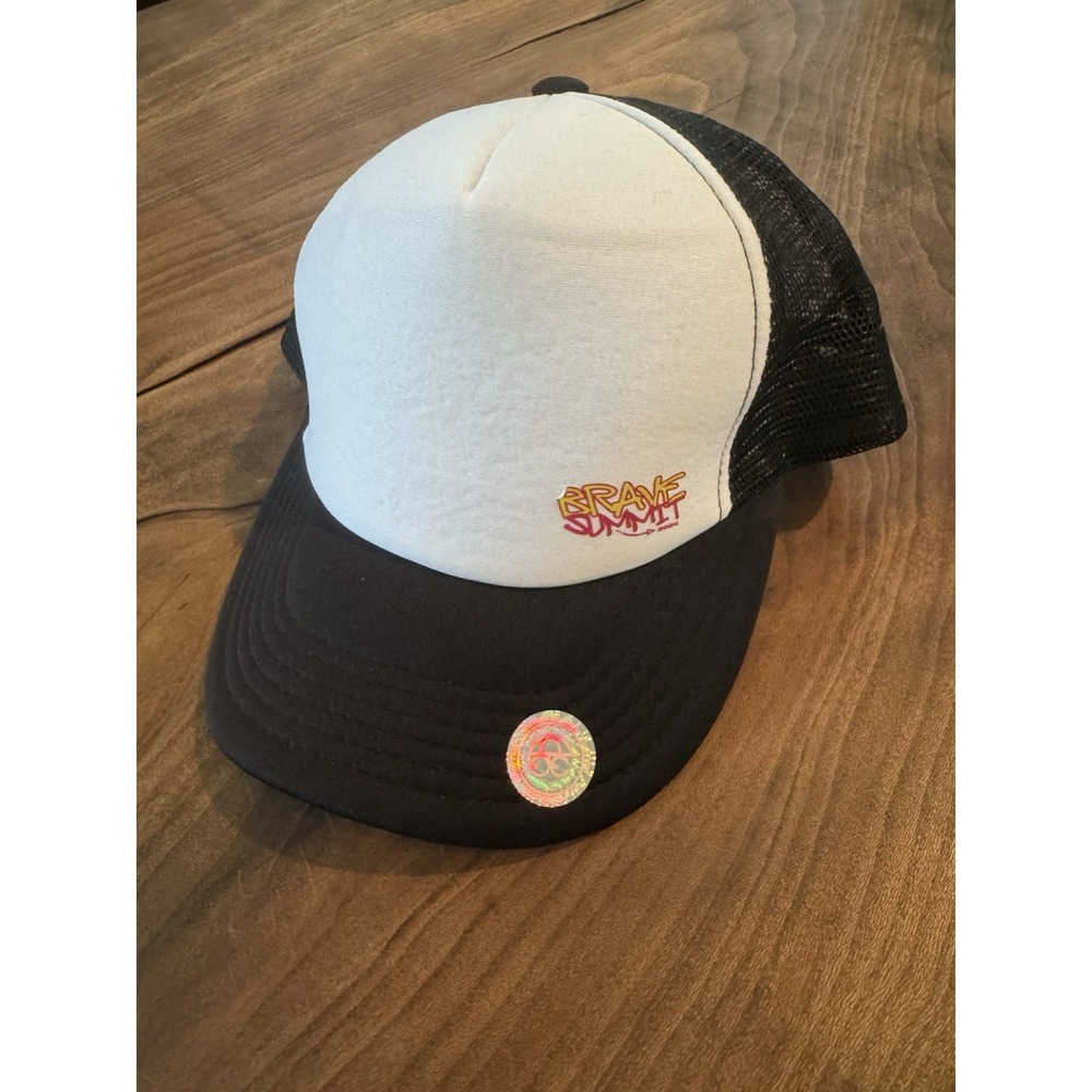 Brave Summit Snapback Mesh Back Trucker‎ Hat Black OSFM Colorblock